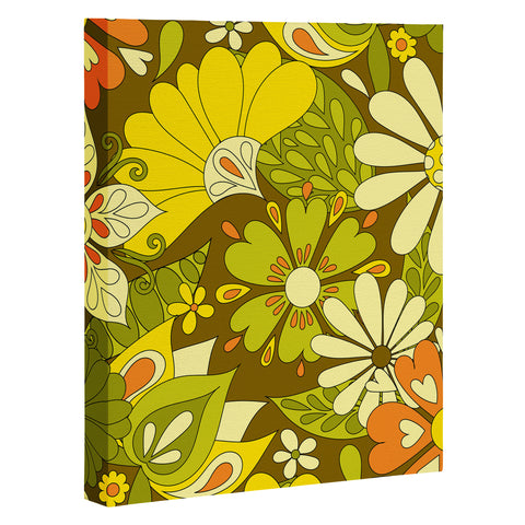 Jenean Morrison Park Walk Yellow Art Canvas