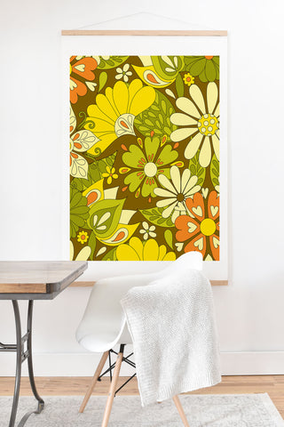 Jenean Morrison Park Walk Yellow Art Print And Hanger
