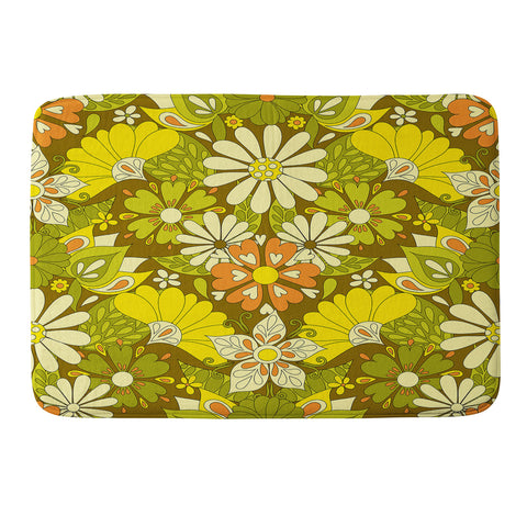 Jenean Morrison Park Walk Yellow Memory Foam Bath Mat