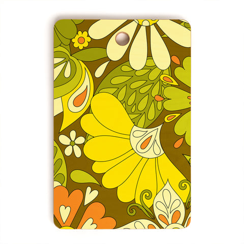 Jenean Morrison Park Walk Yellow Cutting Board Rectangle
