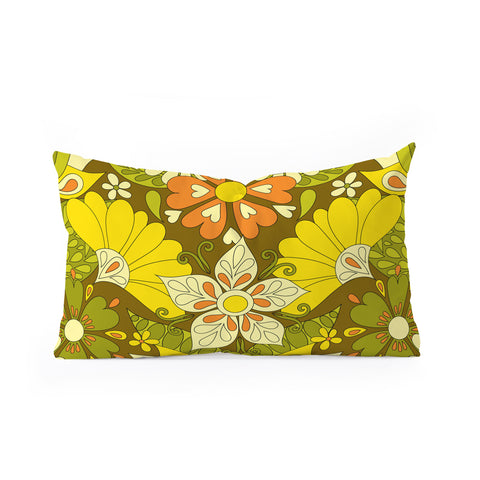 Jenean Morrison Park Walk Yellow Oblong Throw Pillow