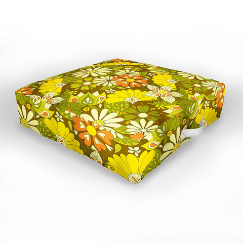 Jenean Morrison Park Walk Yellow Outdoor Floor Cushion