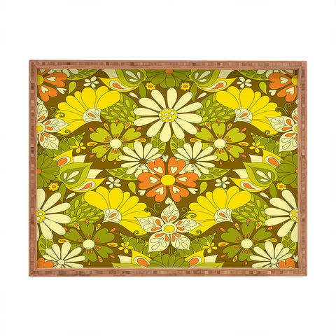 Jenean Morrison Park Walk Yellow Rectangular Tray