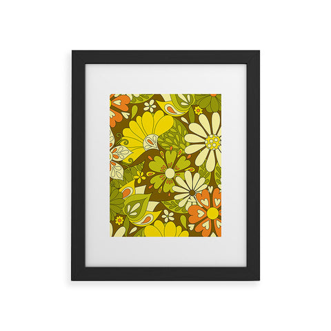 Jenean Morrison Park Walk Yellow Framed Art Print
