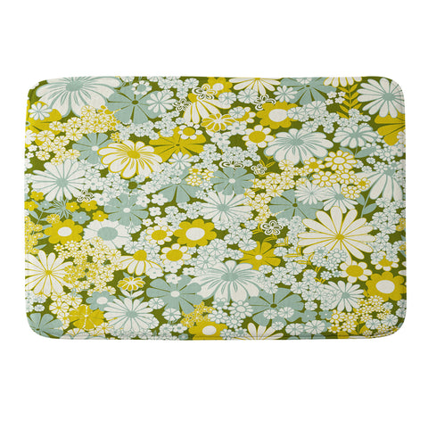 Jenean Morrison Peg in Faded Blue Memory Foam Bath Mat