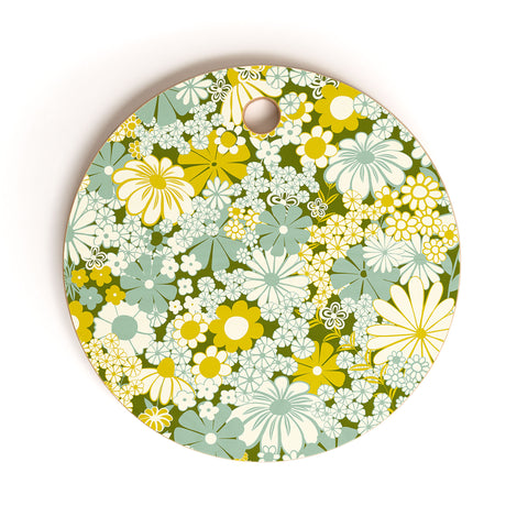 Jenean Morrison Peg in Faded Blue Cutting Board Round