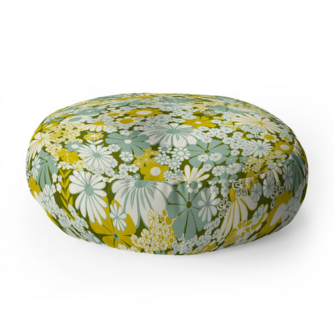 Jenean Morrison Peg in Faded Blue Floor Pillow Round