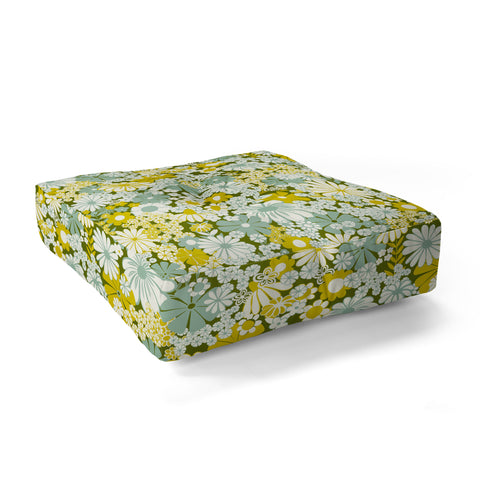 Jenean Morrison Peg in Faded Blue Floor Pillow Square