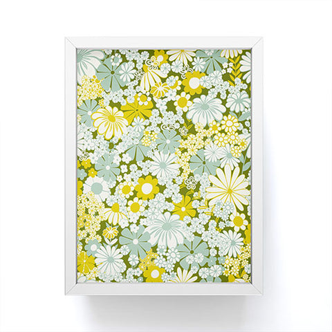 Jenean Morrison Peg in Faded Blue Framed Mini Art Print