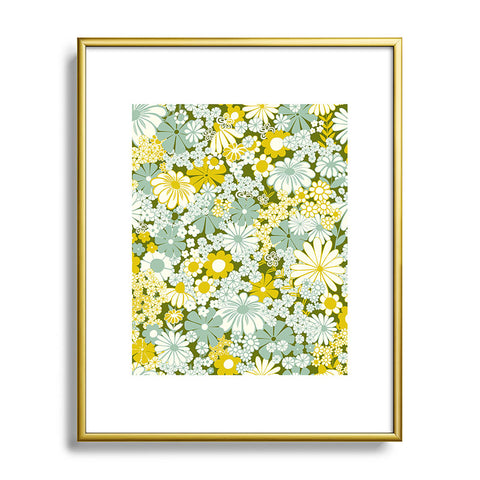 Jenean Morrison Peg in Faded Blue Metal Framed Art Print