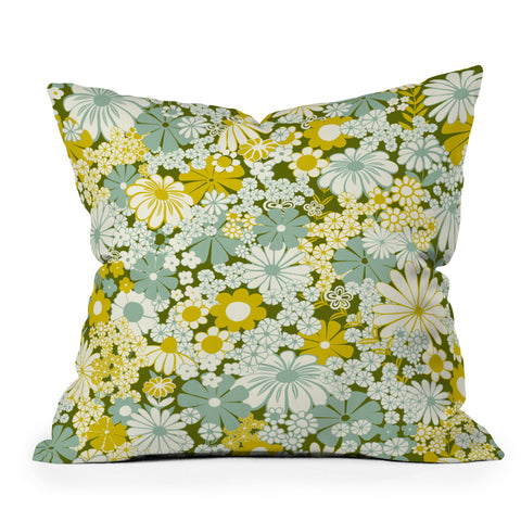 Jenean Morrison Peg in Faded Blue Throw Pillow
