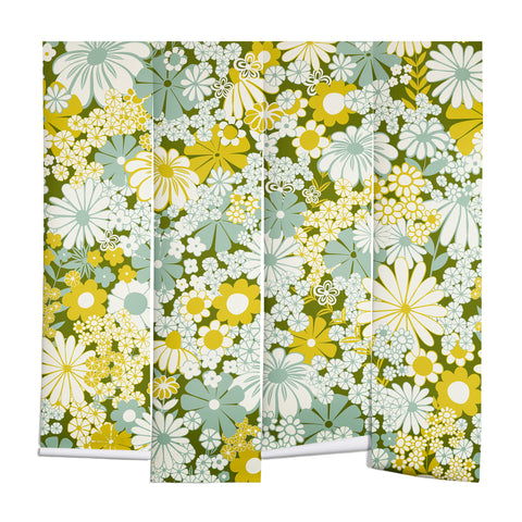 Jenean Morrison Peg in Faded Blue Wall Mural