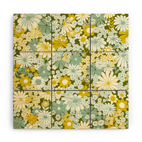 Jenean Morrison Peg in Faded Blue Wood Wall Mural