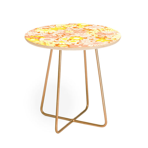 Jenean Morrison Peg In Persimmon Round Side Table