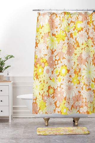 Jenean Morrison Peg In Persimmon Shower Curtain And Mat