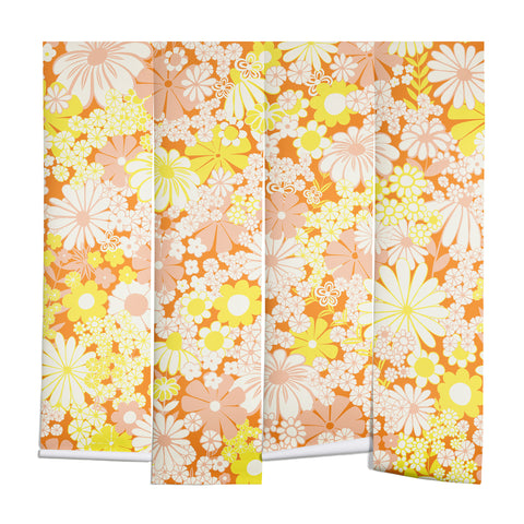 Jenean Morrison Peg In Persimmon Wall Mural