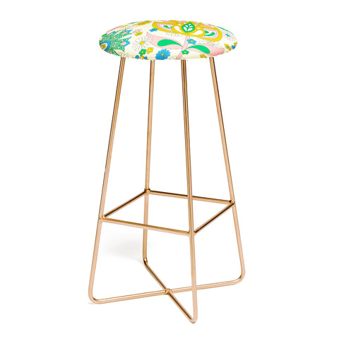 Jenean Morrison Perennial Garden Bar Stool