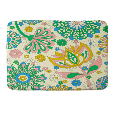 Jenean Morrison Perennial Garden Memory Foam Bath Mat