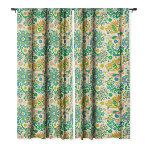 Jenean Morrison Perennial Garden Blackout Window Curtain