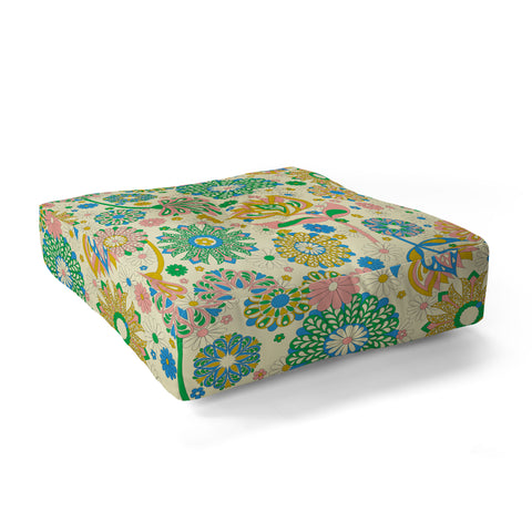 Jenean Morrison Perennial Garden Floor Pillow Square