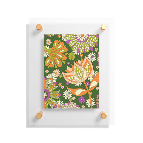 Jenean Morrison Perennial Garden Green Floating Acrylic Print