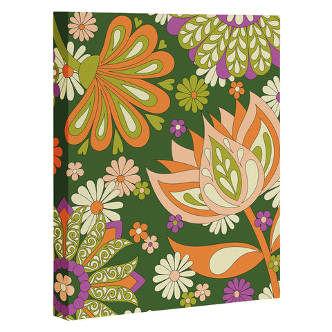 Jenean Morrison Perennial Garden Green Art Canvas