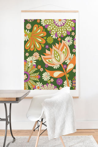 Jenean Morrison Perennial Garden Green Art Print And Hanger