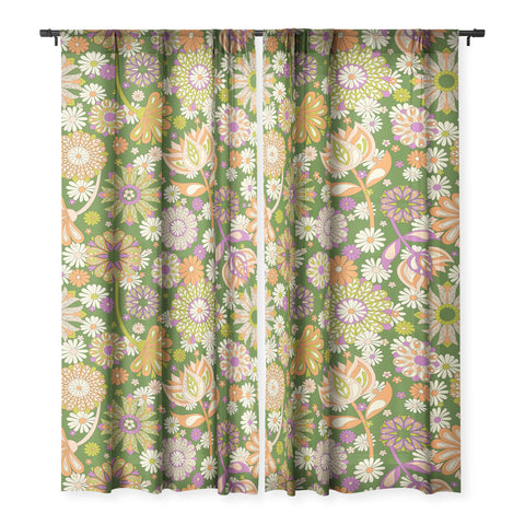 Jenean Morrison Perennial Garden Green Sheer Non Repeat