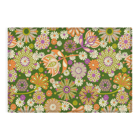 Jenean Morrison Perennial Garden Green Outdoor Rug