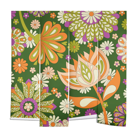 Jenean Morrison Perennial Garden Green Wall Mural