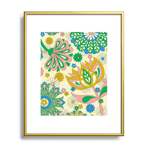 Jenean Morrison Perennial Garden Metal Framed Art Print