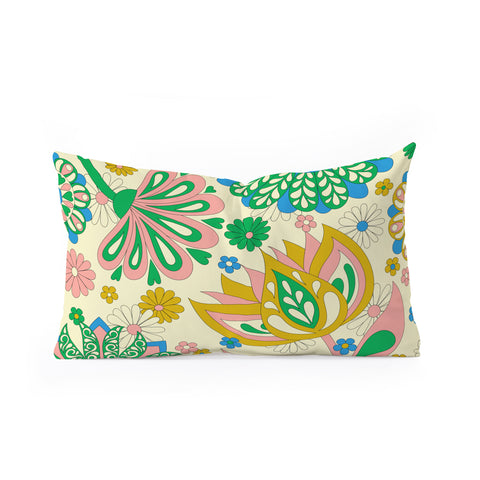 Jenean Morrison Perennial Garden Oblong Throw Pillow