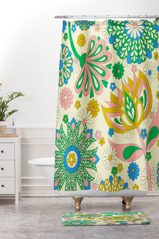 Jenean Morrison Perennial Garden Shower Curtain And Mat