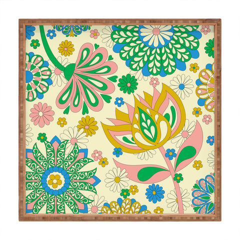 Jenean Morrison Perennial Garden Square Tray