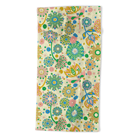 Jenean Morrison Perennial Garden Beach Towel