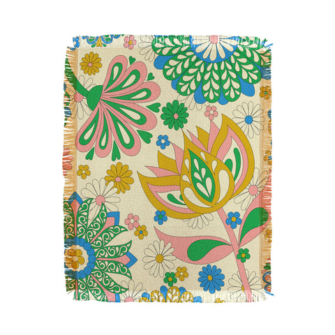 Jenean Morrison Perennial Garden Throw Blanket