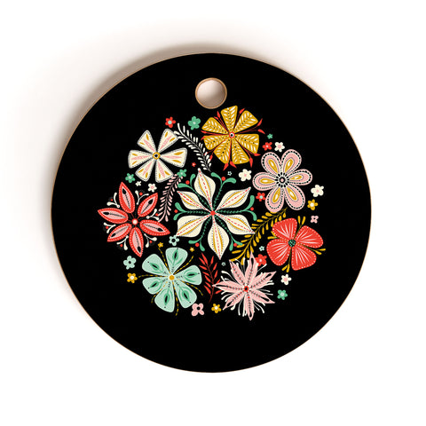 Jenean Morrison Petal Pop Cutting Board Round