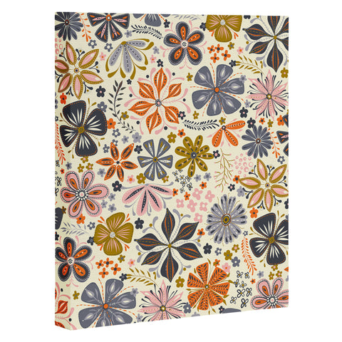 Jenean Morrison Petal Pop in Blue Art Canvas