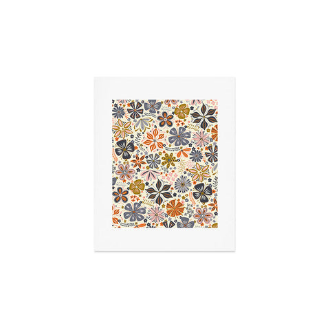 Jenean Morrison Petal Pop in Blue Art Print