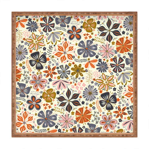 Jenean Morrison Petal Pop in Blue Square Tray