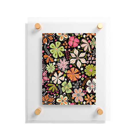Jenean Morrison Petal Pop in Pink Floating Acrylic Print
