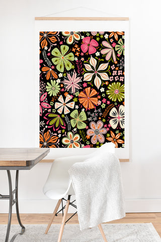 Jenean Morrison Petal Pop in Pink Art Print And Hanger