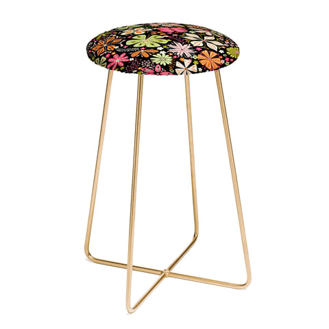 Jenean Morrison Petal Pop in Pink Counter Stool