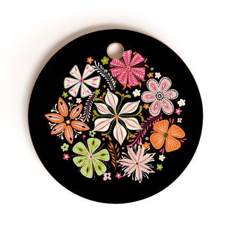 Jenean Morrison Petal Pop in Pink Cutting Board Round