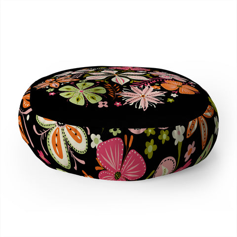 Jenean Morrison Petal Pop in Pink Floor Pillow Round