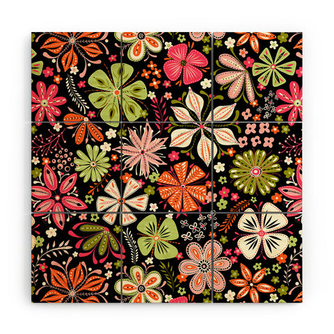 Jenean Morrison Petal Pop in Pink Wood Wall Mural