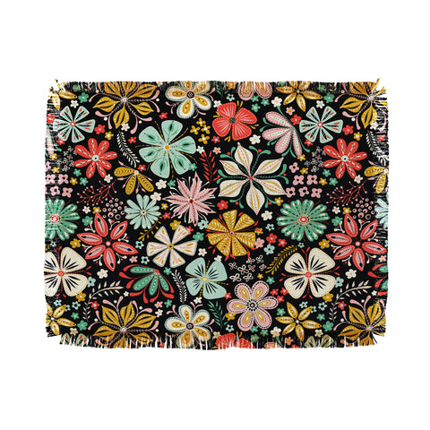 Jenean Morrison Petal Pop Throw Blanket