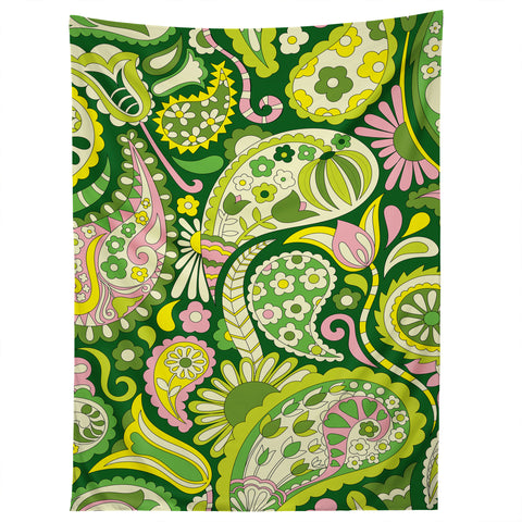 Jenean Morrison Pretty Paisley in Green Tapestry