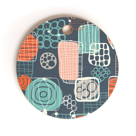 Jenean Morrison Retro Future Cutting Board Round