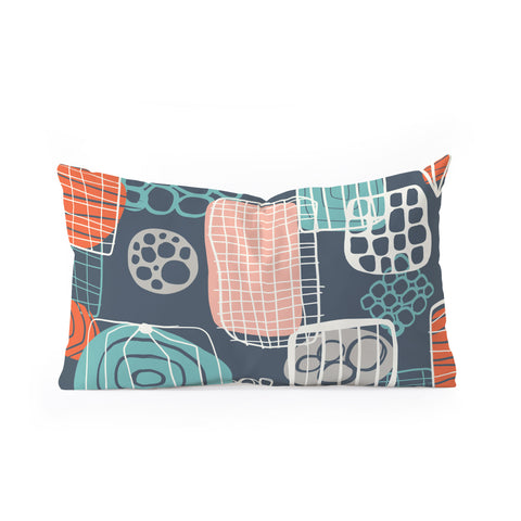 Jenean Morrison Retro Future Oblong Throw Pillow